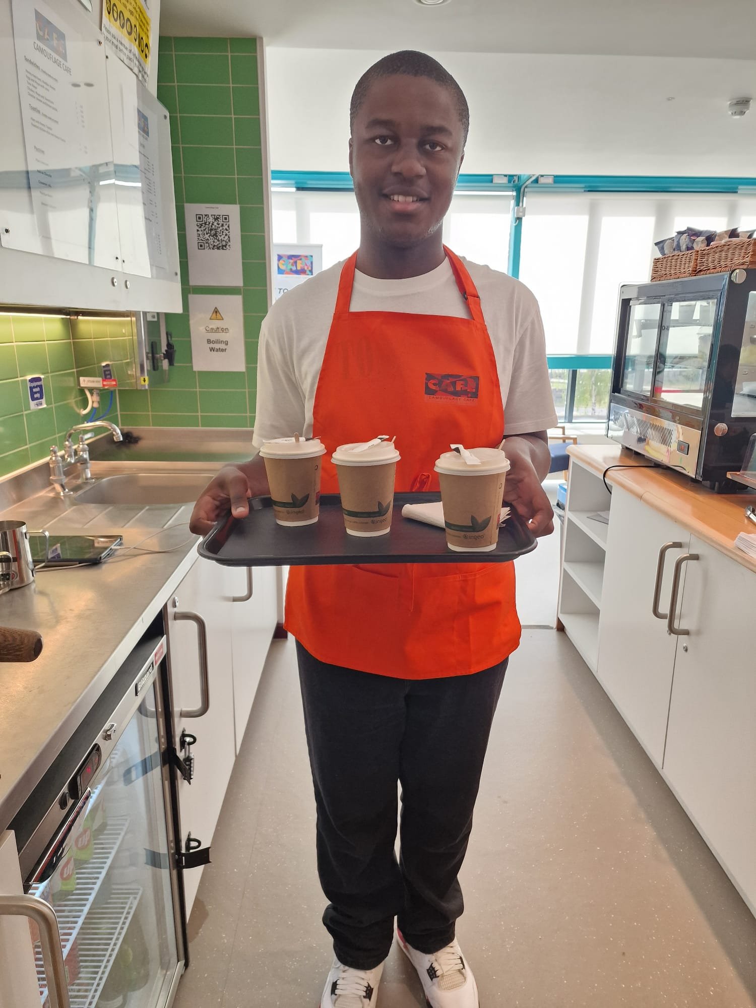 Learner gaining workplace experience