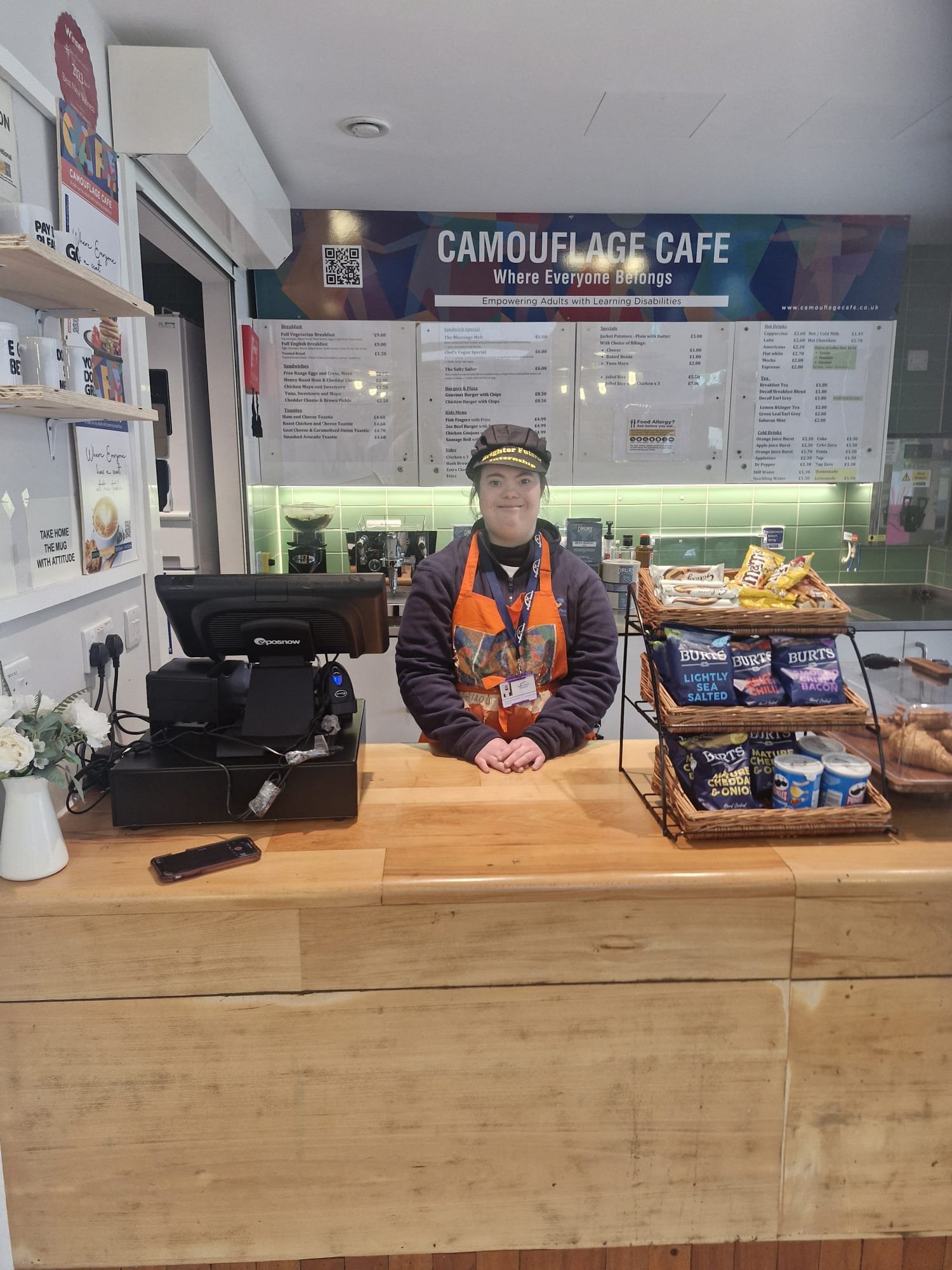Learner gaining workplace experience